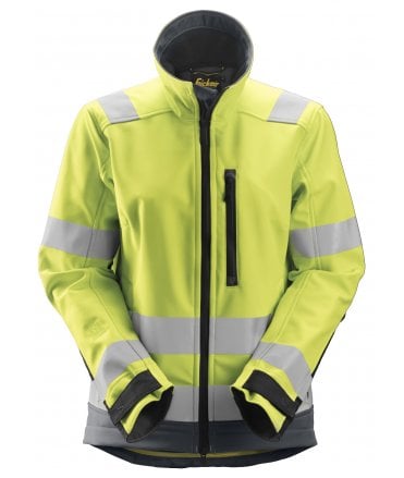 Snickers AllroundWork, Women's High-Vis Softshell Jacket Class 2/3