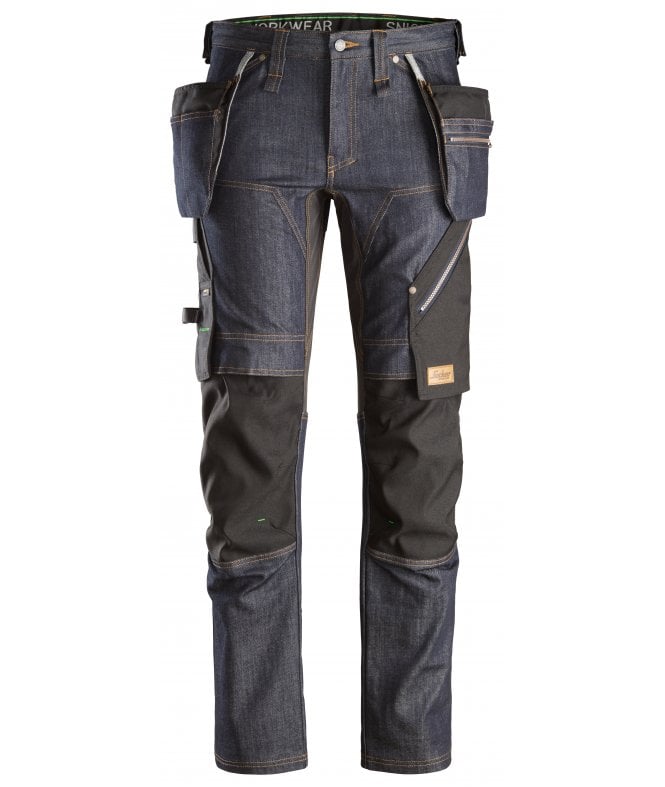 Snickers  FlexiWork, Denim Work Trousers+ Holster Pockets
