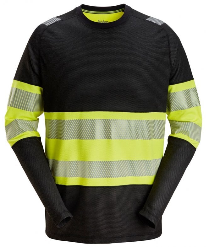 Snickers High-Vis Class 1 Long-Sleeve T-Shirt