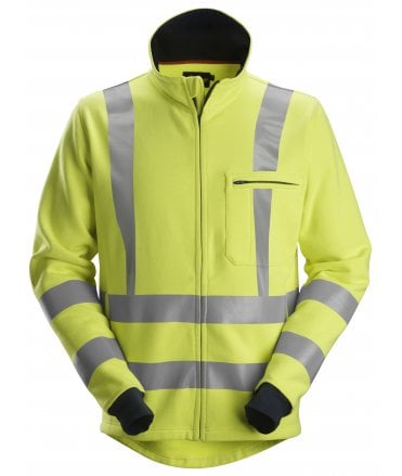 Snickers ProtecWork, Full Zip Sweatshirt, High-Vis Class 3