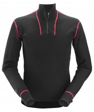 Snickers ProtecWork, Half Zip Wool Long Sleeve Shirt