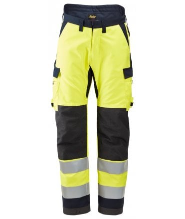 Snickers ProtecWork, Insulated Trousers, High-Vis Class 2