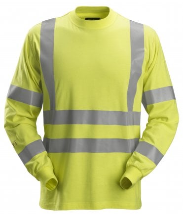 Snickers ProtecWork, Long Sleeve T-Shirt, High-Vis Class 3