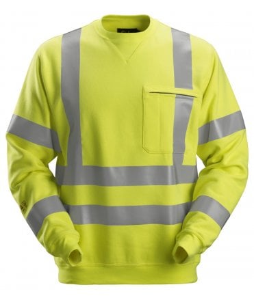 Snickers ProtecWork, Sweatshirt, High-Vis Class 3