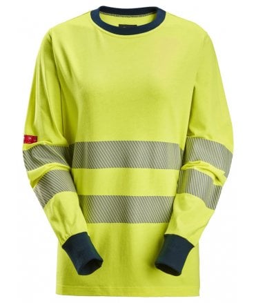 ProtecWork, Women's Long Sleeve T-shirt, High-Vis Class 3/2
