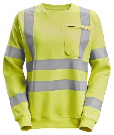 Snickers Protecwork, Women's Sweatshirt, High-Vis Class 3/2