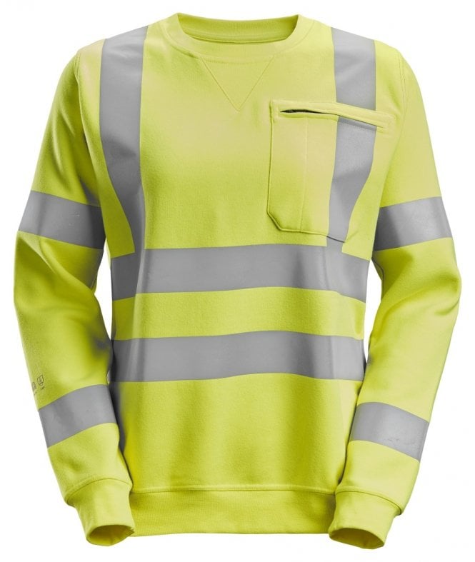 Snickers  Protecwork, Women's Sweatshirt, High-Vis Class 3/2