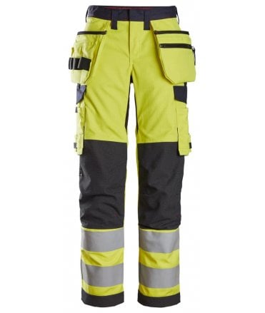 ProtecWork, Women's Trousers Holster Pockets, High-Vis Class 2