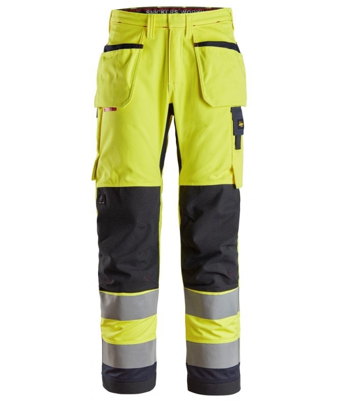 Snickers ProtecWork, Work Trousers Holster Pockets, High-Vis Class 2