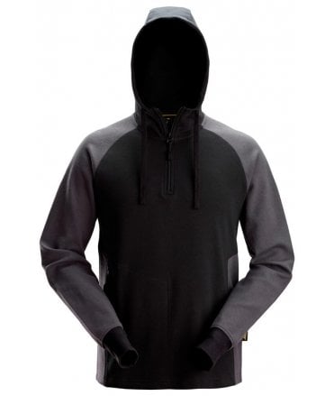 Two-Coloured Half-Zip Hoodie