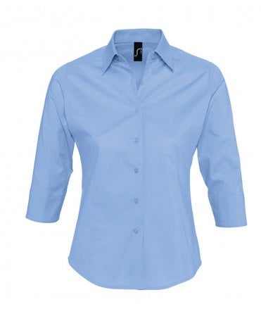 SOL'S Ladies Effect 3/4 Sleeve Fitted Shirt