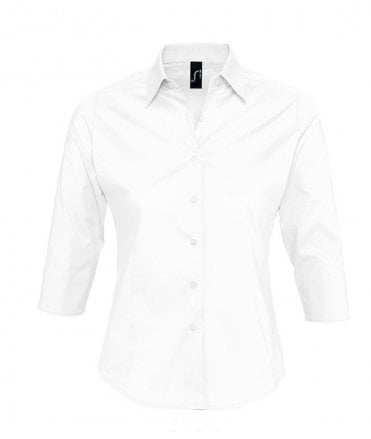 SOL'S Ladies Effect 3/4 Sleeve Fitted Shirt