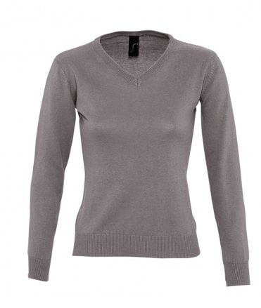 SOL'S Ladies Galaxy Cotton Acrylic V Neck Sweater