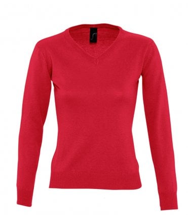 SOL'S Ladies Galaxy Cotton Acrylic V Neck Sweater