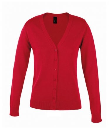 SOL'S Ladies Golden Cotton Acrylic V Neck Cardigan
