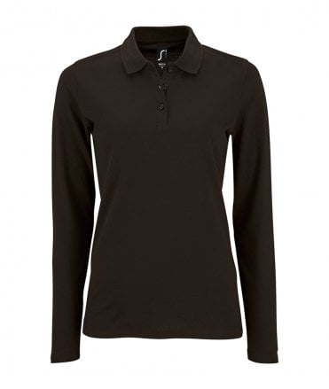 SOL'S Ladies Perfect Long Sleeve Pique Polo Shirt