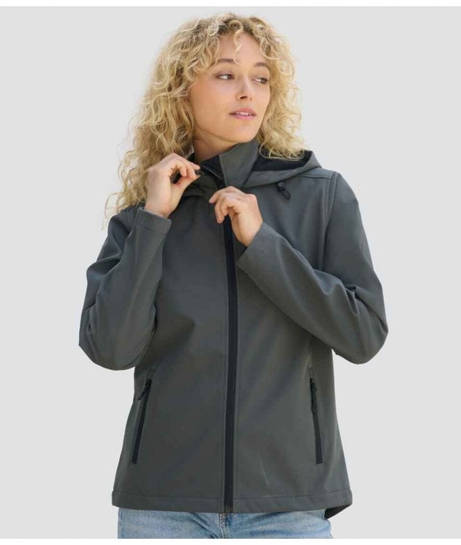 Sols SOL'S Ladies Race Hooded Soft Shell Jacket