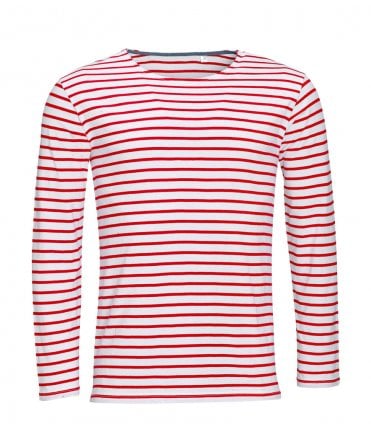 SOL'S Marine Long Sleeve Stripe T-Shirt
