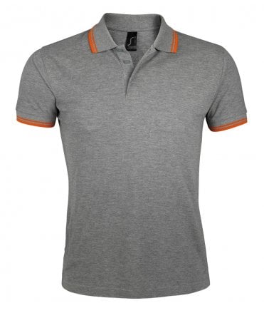 SOL'S Pasadena Tipped Cotton Pique Polo Shirt