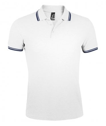 SOL'S Pasadena Tipped Cotton Pique Polo Shirt