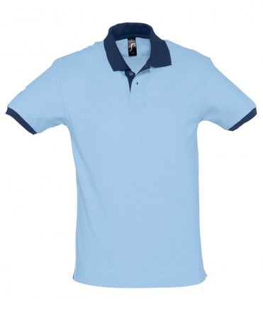 SOL'S Prince Contrast Cotton Pique Polo Shirt
