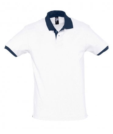 SOL'S Prince Contrast Cotton Pique Polo Shirt