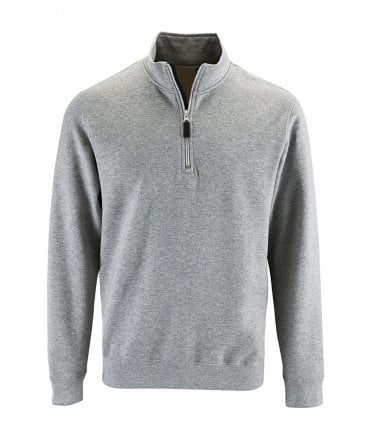 SOL'S Stan Contrast Zip Neck Sweatshirt
