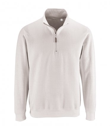 SOL'S Stan Contrast Zip Neck Sweatshirt