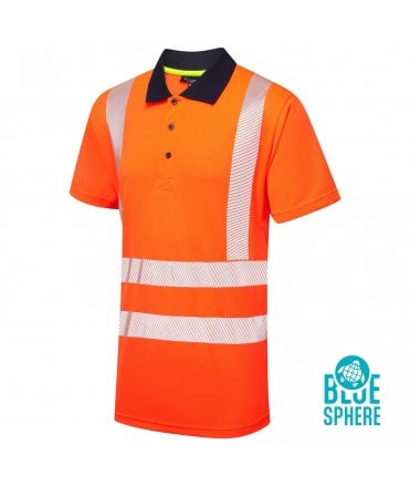 Essentials Hi-Vis Eco CoolMax Orange Polo