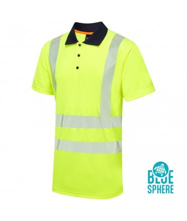 Essentials Hi-Vis Eco CoolMax Yellow Polo