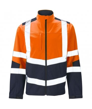 Supertouch Hi Vis 2 Tone Orange Softshell Jacket
