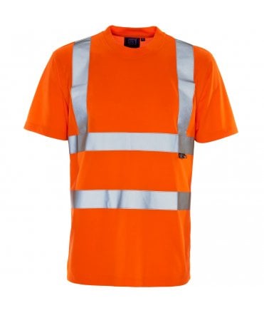 Supertouch Hi Vis Orange Bird Eye T-Shirt