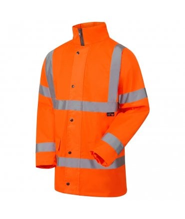 Supertouch Hi Vis Orange Fleece Lined Parka