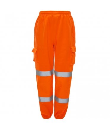 Supertouch Hi Vis Orange Jogging Bottoms