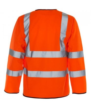 Supertouch Hi Vis Orange Long Sleeved Velcro Vest