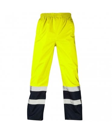 Supertouch Hi Vis Yellow 2 Tone Overtrousers