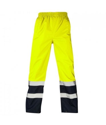 Supertouch Hi Vis Yellow 2 Tone Overtrousers