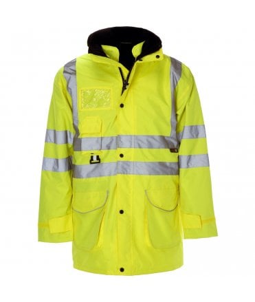 Supertouch Hi Vis Yellow 7 in 1 Parka