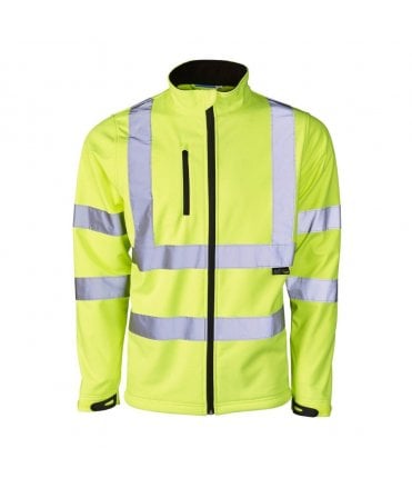 Supertouch Hi Vis Yellow Softshell Jacket