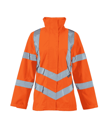 Ladies Hi Vis Orange Sophia Lightweight Jacket