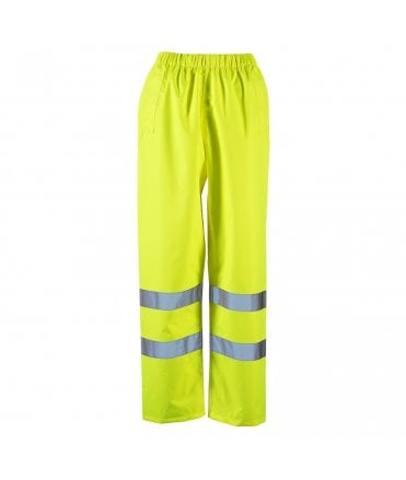 Ladies Hi Vis Yellow Dua Over-Trouser