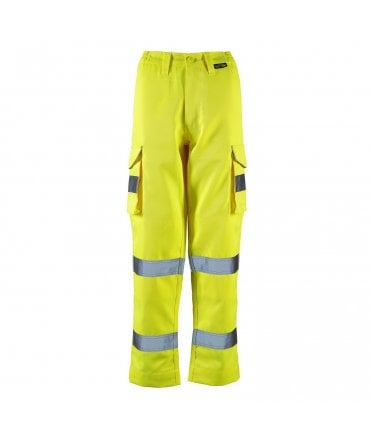 Ladies Hi Vis Yellow Hana Combat Trouser