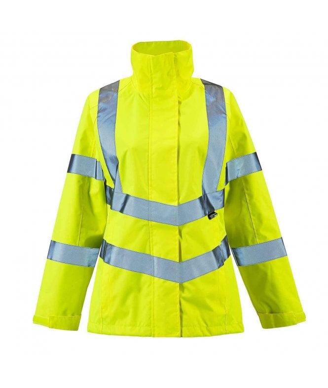 Supertouch Ladies Hi Vis Yellow Sophia Lightweight Jacket