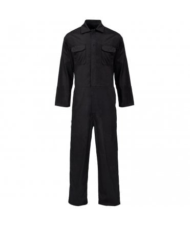 Polycotton Coverall Black - Basic