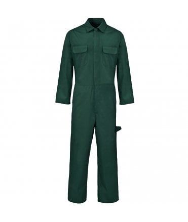 Polycotton Coverall Bottle Green - Basic