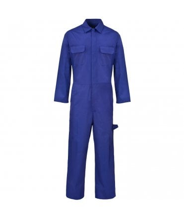 Polycotton Coverall Royal Blue - Basic
