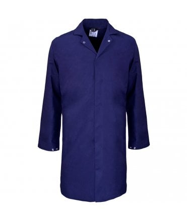 Polycotton Food Coat Navy - Inner Pocket