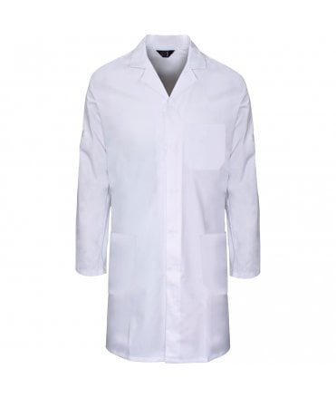 Polycotton Lab Coat White
