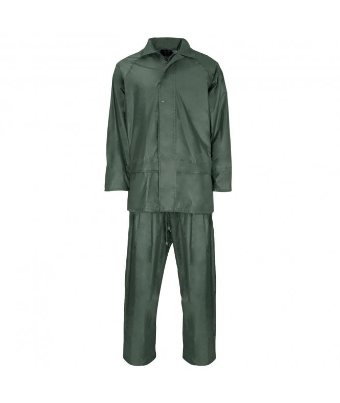 Supertouch Polyester/PVC Rainwear - Green Rainsuit