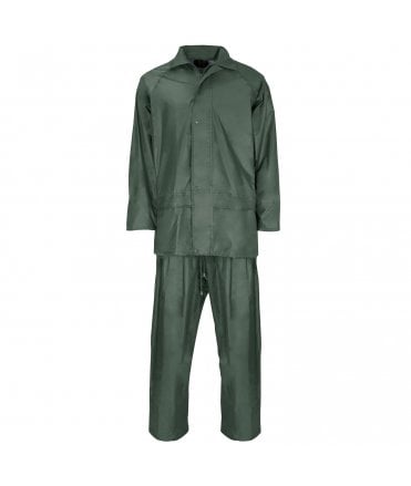 Polyester/PVC Rainwear - Green Rainsuit